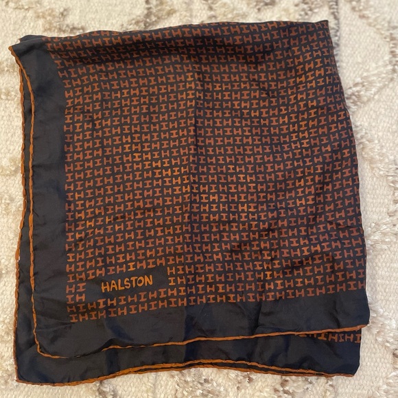 Halston Heritage Accessories - Halston Heritage “H” Satin Scarf 36” Square